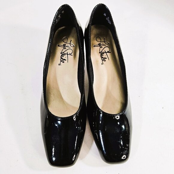 Life Stride Shoes - Life Stride Women Black Pump Shoes Patent Leather 2" Heel Office/Party Size 6B